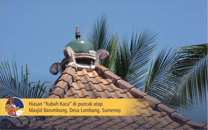 Hiasan Kubah Kaca di Masjid Barumbung