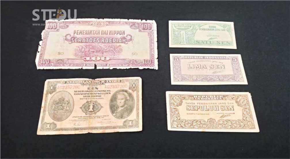 Mata uang Jepang, NICA dan ORI yang sempat beredar pada masa awal kemerdekaan Indonesia - Koleksi STEDU