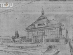 Gambar Rencana Istana Negara Madura oleh W.J.G Zweedijk tahun 1949 - Nieuewe Courant